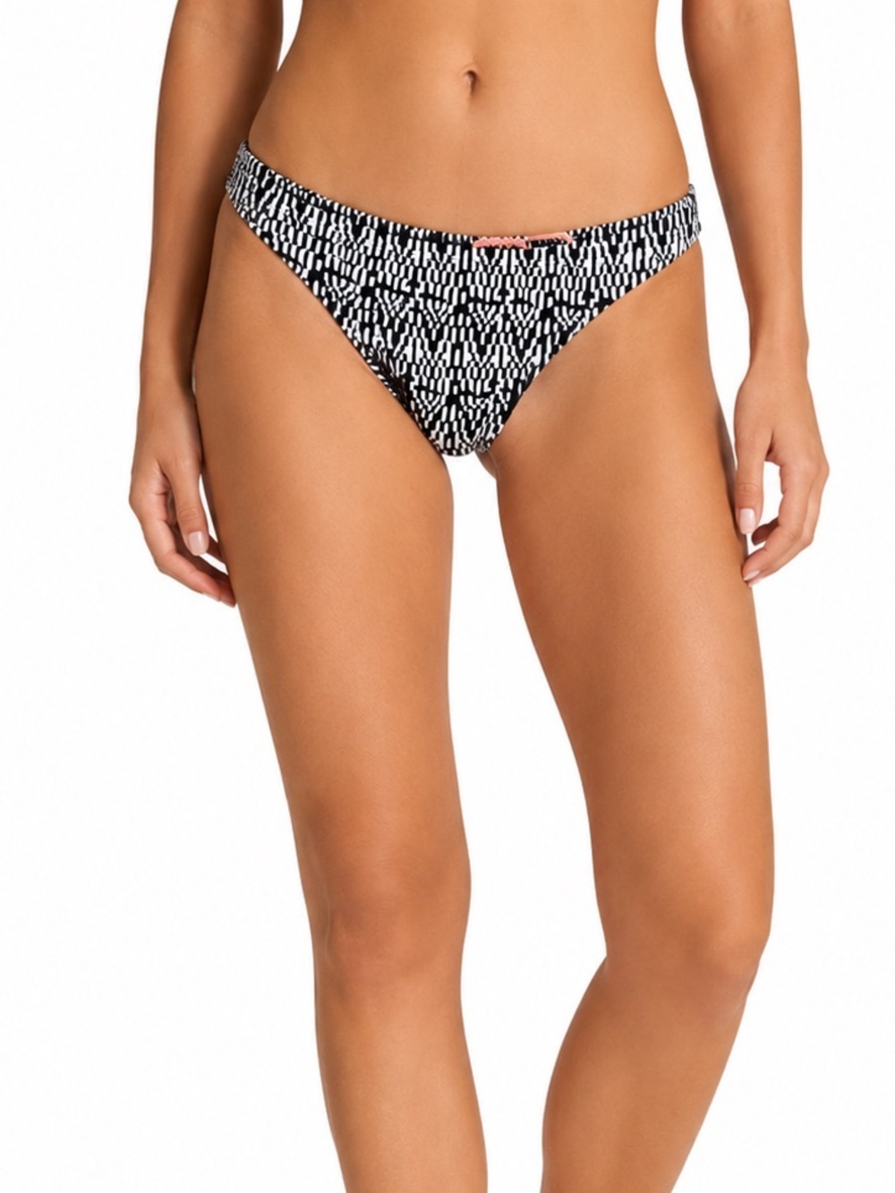 Jolyn Europe Bikini Bottom S Print Black White